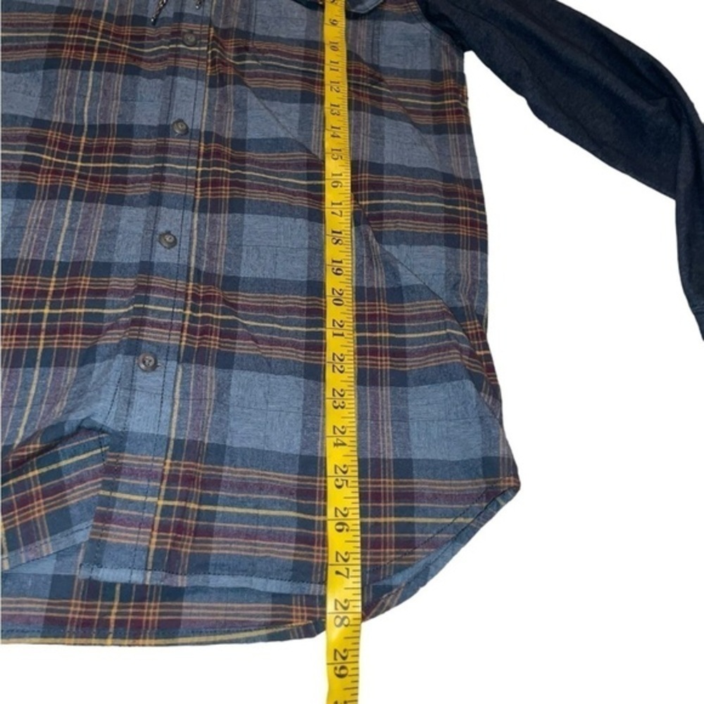 Columbia Plaid Long Sleeve Button Down Hooded Shirt Jacket size Small - Picture 4 of 9